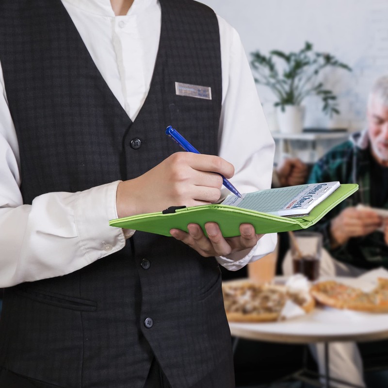 BVYA Server Book for Waitress, 5x9 Inch Server Book with