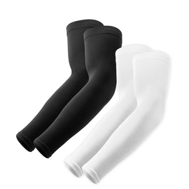 Peabownn Cool Arm Cover, For Summer, Men's, Plain, UPF50+ UV Protection, Sunscreen, Sweat Absorbent, Quick Drying, Anti-Slip, Thin, Breathable Mesh, Volleyball, Moped, Commuting, Cycling, Unisex