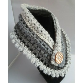 Unbranded Mandela crochet pom pom cowl scarf neck warmer PATTERN ONLY