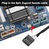 MEIRIYFA USB 2.0 9Pin 10Pin Header to USB C Adapter