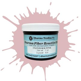 Dharma Fiber Reactive Procion Dye - The #1 Dye for Tie-Dye & Ice Dye. Vibrant, Permanent Colors Trusted by Professionals & Hobbyists Since 1969 (Powder Pink PR176, 2 oz.)