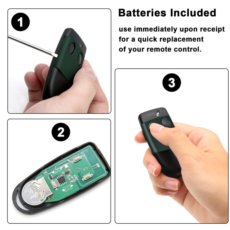 433.92MHz Garage Opener Remote Control for Cardin S449 QZ2, S449