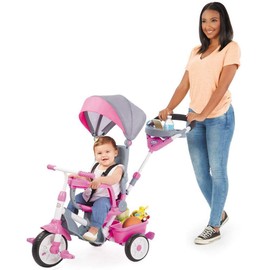 Little Tikes Perfect Fit 4-in-1 Trike, Pink, 9 months - 5 years