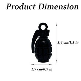 8 Pcs Tire Valve Stem Caps, Aluminium Alloy Tire Valve Stem Covers, Funny Tire Air Caps Universal for Cars,Trucks, SUV, Motorcycles, Bike and Bicycles (Black)