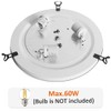 ARTZONE Tiffany Ceiling Lights, Stained Glass Ceiling Light 3-Lights 16