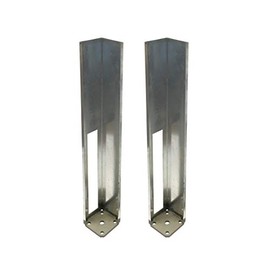 Vinyl Fence Concrete/Wood Post Mount Tower with Mounting Kit (4"x4"x24" (2 Pack))