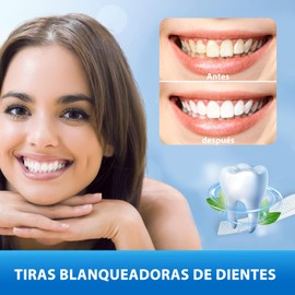 14Pares-28 Tira Tiras Blanqueadoras De Dientes,Tiras Blanqueadoras Dientes, Para Limpiar Los Dientes Y Eliminar Manchas De Café Y Bebidas