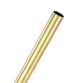 M METERXITY 1-Pack 300mm Brass Round Tube, 16mm OD 0.5mm Wall Thickness H62 Brass Seamless Tubing for Construction/Machining/DIY Crafting, Metal Straight Pipe [0.63x0.02x11.8IN]