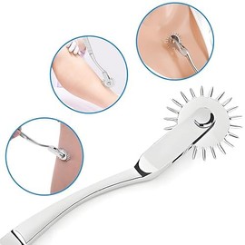 Wartenberg Pin Wheel, Nerve Testing, Sense Testing Pin Wheel, Available in Different Colors (Silver)