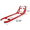 ECOTRIC Red Nerf Bars Rock Sliders Compatible with 2014-2023 Polaris