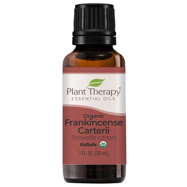 Plant Therapy Organic Frankincense Carterii Essential Oil 100% Pure, USDA Certified Organic, Undiluted, Natural Aromatherapy, Therapeutic Grade 30 mL (1 oz)