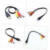 Angoily High Speed Data Transmission to 3rca Av Cable Audio