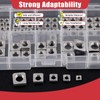 Hilitchi 90Pcs Square Nuts Assortment M3 M4 M5 M6 M8