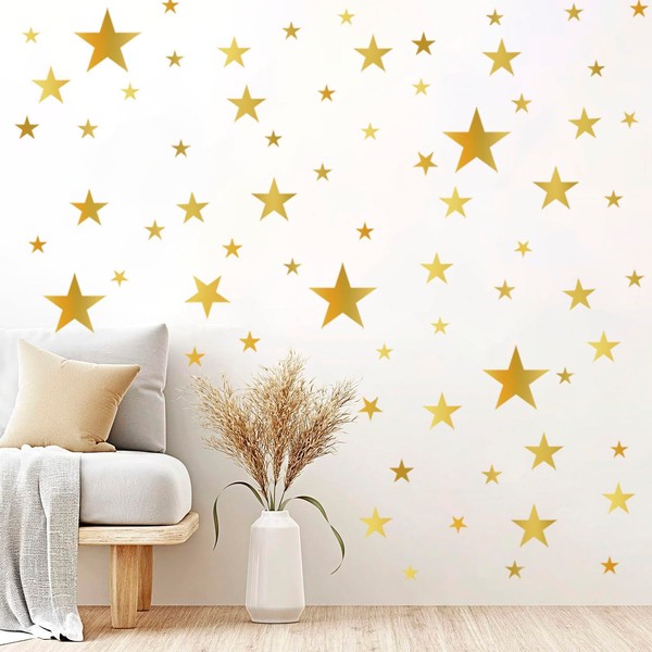 Gold Star Wall Decals Metallic Stars Decal Ceiling Star Sticker-