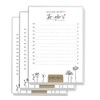 Set of 3 Organiser To-Do Pad - A6 Recycled Paper