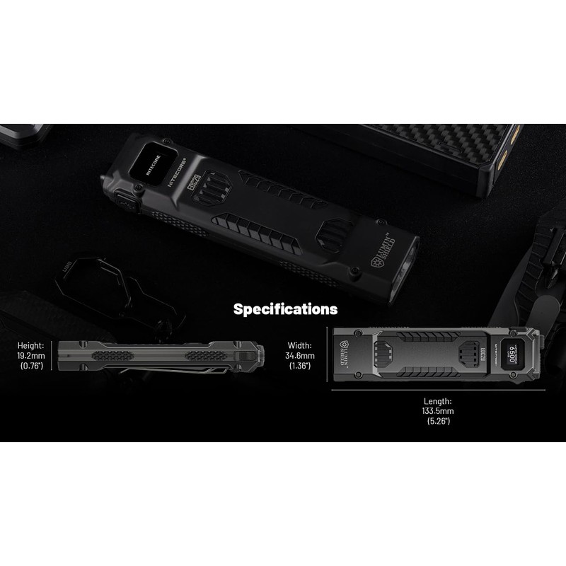 Nitecore EDC29 6500 Lumen USB Rechargeable Flat Slim Body LED