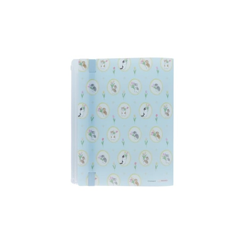 Sunstar Stationery mofusand Clear File with Band Light Blue S2139340