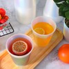 50 Pcs Frosted Plastic Cups, 12 OZ Thickened Disposable Iridescent