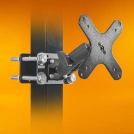 iBOLT VESA 75x75 mm/ 100x100 mm BizMount Monitor Pillar Bracket Mount for Warehouse Vehicles, Inventory Management, and Material Handling