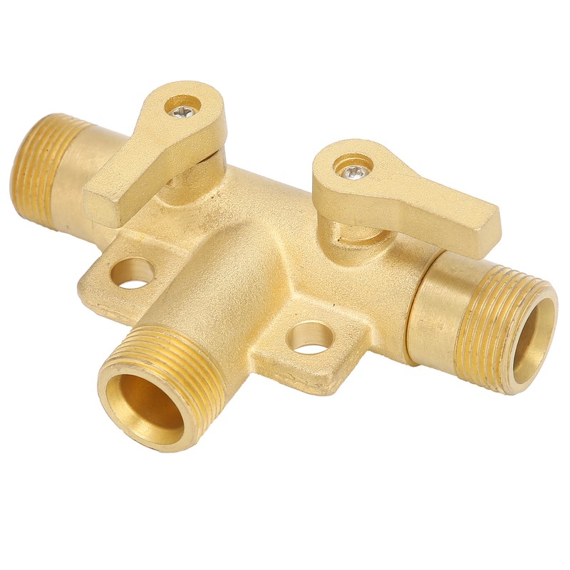 Male Thread G1/2 Tee Joint Ball Valve 3‑Way Pipe Connector
