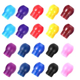 GLEAVI 10 Pairs of Small Colourful Threaded Ear Plugs for Stethoscopes Double Tube Stethoscope Replacement for Stethoscopes Sealing Stethoscope Earpieces Koi PVC Accessories Reinschrauben