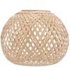 YARNOW Bamboo Lampshade Ceiling Decoration Ceiling Light Cover Rattan Ceiling