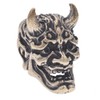 KMOATIM EDC Brass Japanese Hannya Lanyard Bead for Knife -