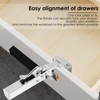 2pack Drawer Front Installation Clamps Stainless Steel Drawer Fixing Clamp