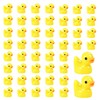 HIXNUG Mini Resin Ducks Figures Yellow Tiny Cute Duck Miniature