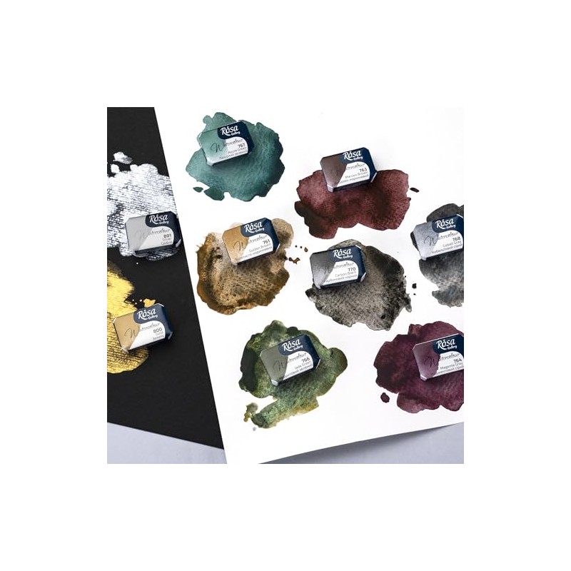 Rosa Gallery Granulation Professional Watercolour Paints 1/1 Full Bowl Set,
