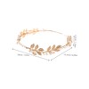 Healvian Bridal Leaf Sequin Headband for Women Elegant Hair Accessories