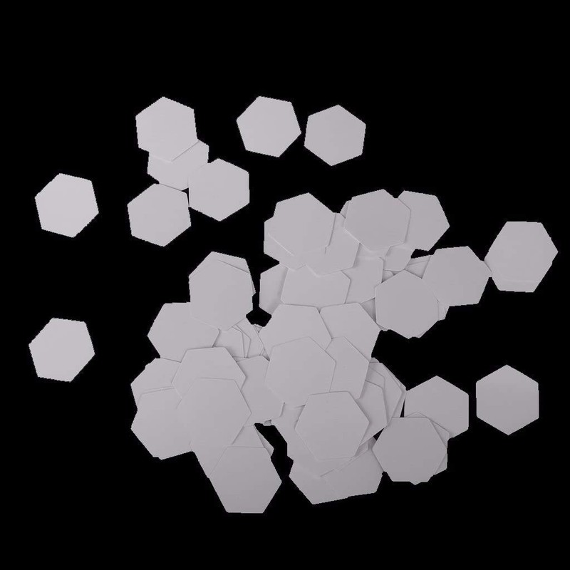 POFET 500pcs Hexagon English PAPER PIECING Quilting Templates Craft -