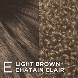 L’Oréal Paris Excellence Crème Permanent Hair Color, E Light Brown, 100% Grey Coverage, Hair Dye, 1 EA (Packaging May Vary)