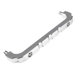 CNC Aluminum Front Body Roll Cage Brace Support for 1/5 RC Car HPI RV KM Baja 5b Upgrade Replacement Part (Silver)