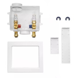 EFIELD Washing Machine Box ,2 Valves ,1/2" Push fit Inlet, Water Hammer Arrestor