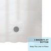 YISURE No Hook Extra Long Shower Curtain Liner 96 Inches,