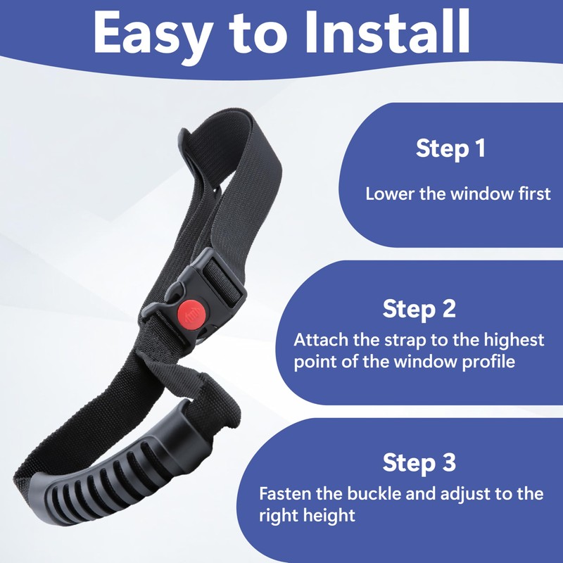 ecocstm 2 PCS Car Adjustable Grab Handles, Car Accessories Handle