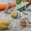 MASALACO 3-in-1 Multi-Peeler Stainless Steel Potato Masher Set,2-Piece Kitchen Tools