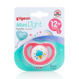 Pigeon Mini Light Pacifier - Single Pack, Large (12+ Months) / Pink