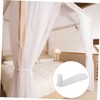 OHPHCALL 4pcs Bed Net Rod Presser Foot Brackets for Dormitory