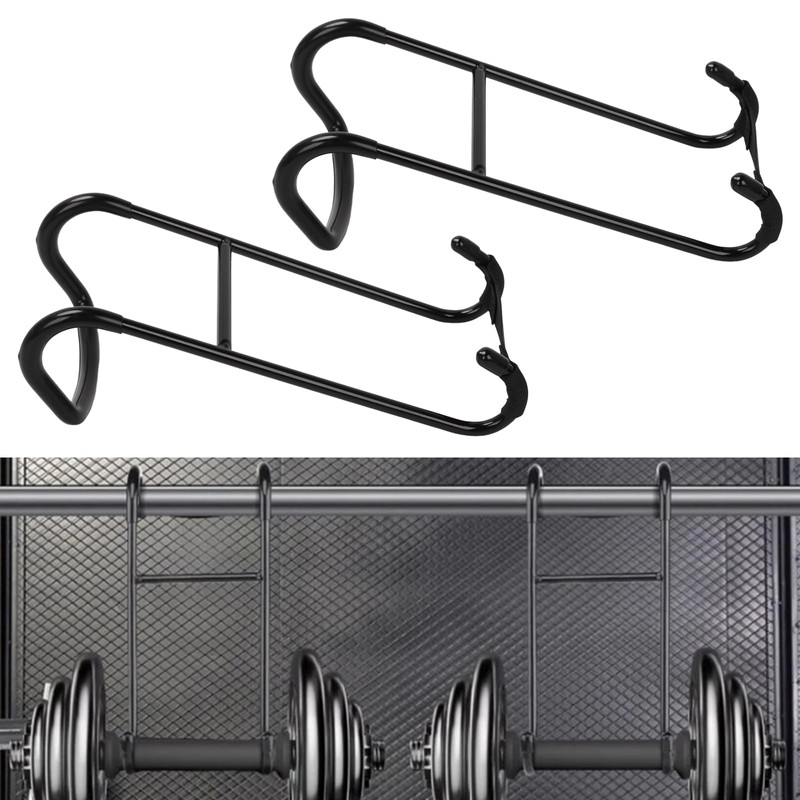 2 Pack Dumbbell Spotter Hooks for Barbell,220 Ib Load Capacity