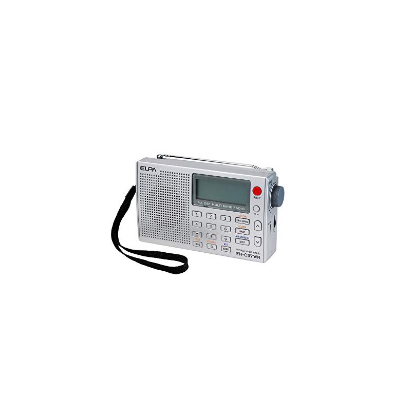 ELPA ER-C57WR World Radio LCD Backlit for Easy Operation Even