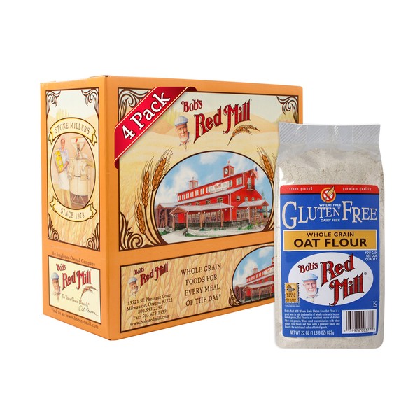 Bob's Red Mill Gluten Free Oat Flour, 1.37 Pound (Pack of 4)