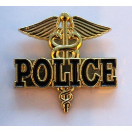 Sinclair Police Pin w Caduceus First Responders Dept Rescue Hat Lapel Tie Tac