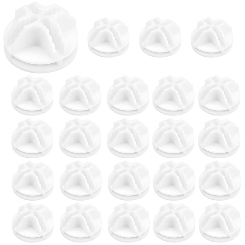 LANSKYLAN Pack of 20 Connectors for Boltless Shelving System, Plastic