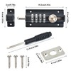 Combination Bolt Lock, Lock Combination Locking Bolt 4 Digit Sliding