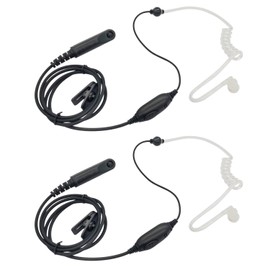 stdgove Two Way Radio Accessories 7 Pin Earpiece Ptt Headset Ear Piece with Mic Compatible for Baofeng uv 9r 9g pro Plus gmrs gmrs-9r uv9r uv-9r uv-9g gt-3wp Walkie Talkies(Acoustic,2Pack)