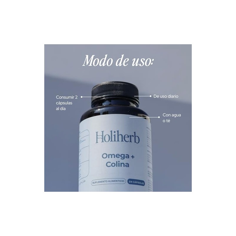 Holiherb Omega 3 con DHA 650mg + EPA 200mg y