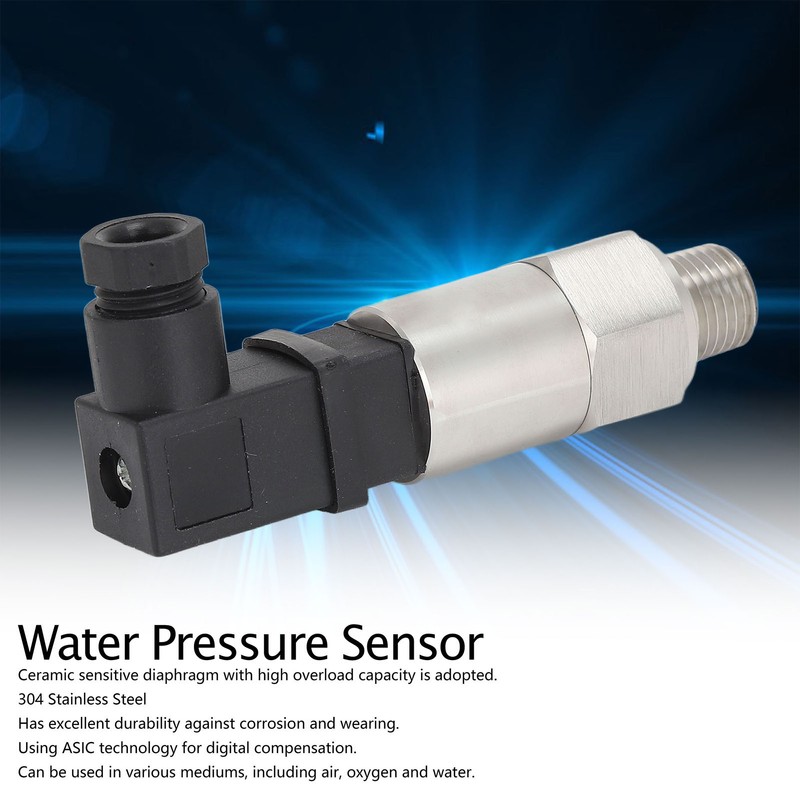 Pressure Transmitter Transducer Sensor 4‑20MA Output NPT1/4 for Air Water