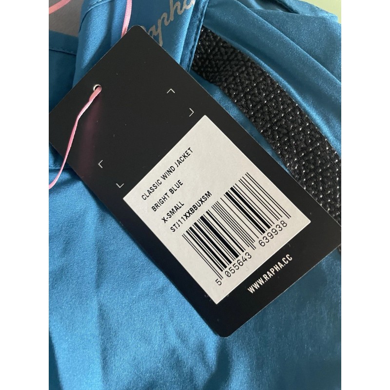 Rapha MENS CLASSIC WIND JACKET -BRIGHT BLUE - SIZE X